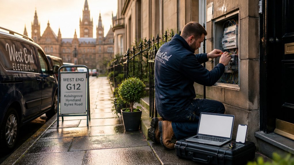 local glasgow electrician targeting areas